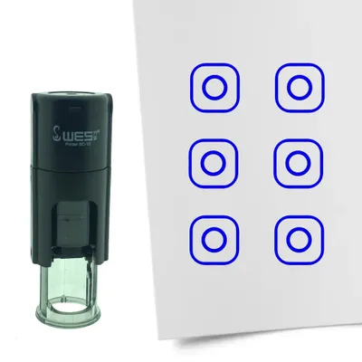 Obrázok produktu pre CombiCraft Stamp nápis Instagram 10mm okrúhly - modrý atrament