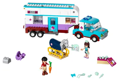 Produktbild von LEGO® Friends Pferdeanhänger und Tierärztin 41125