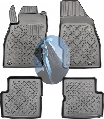 Produktbild von Z519815 TPE-Gummifußmatten kompatibel mit  Opel Corsa E   Schrägheck Hatchback 3-türer 2014-2019