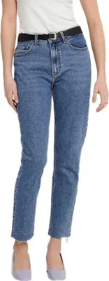 Produktbild von Only Emily Life High Waist Straight Raw Crop Ankle Mae06 Jeans Blau 27 / 32 Damen Blau 27