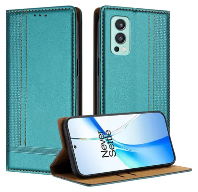 Obrázek produktu pro Pouzdro pro OnePlus Nord 2 kožené flipové pouzdro s funkcí stojánku zelené