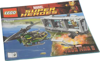 Produktbild von 1x Lego Bauanleitung Heft 2 Marvel Iron Man Malibu Mansion Attack 76007