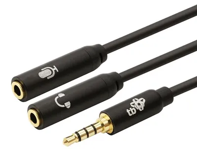 Obrázok produktu pre Dotykový adaptér TB 3,5 mm mini jack - 2x3,5 mm mini jack M/F
