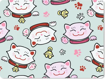 Produktbild von MuchoWow® Mauspad Mousepad Katze - Haustiere - Muster 23x19 cm - Mousepads - Maus Mat - Pad - Mausunterlage - Schreibtischunterlage - Mauspad