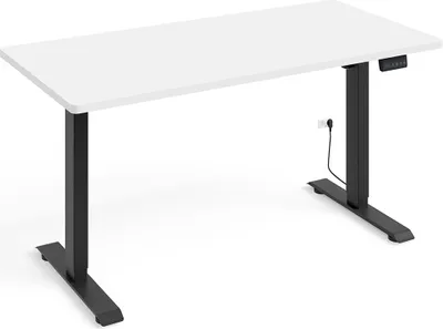 Produktbild von Schreibtisch Ergo , Mattweiß und Schwarz, 70cm