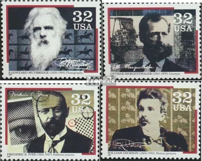 Produktbild von Briefmarken USA 1996 Mi 2695-2698 (kompl.Ausg.) postfrisch Pioniere der Medientechnnik