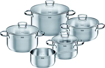 Produktbild von Silit Toskana Topfset 5-teilig Silber