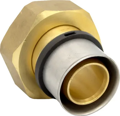 Produktbild von Pressfitting Verschraubung Übergang 32x3 mm 1 1/4 Zoll IG TH Kontur