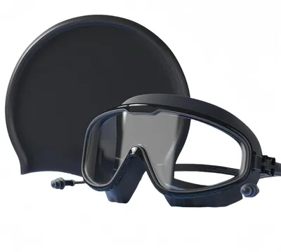 Produktbild von Schwimmbrille mit Dioptrien und Badekappe – Antibeschlag-Beschichtung für Damen und Herren