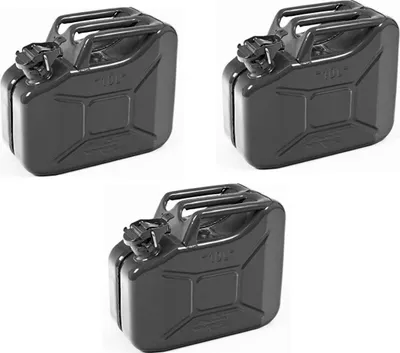 Produktbild von Oxid7 Kraftstoffkanister Metall 3er-Set 10l schwarz