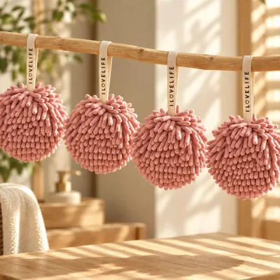 Produktbild von 360Home 4er-Set Küchenhandtücher, Geschirrhandtücher,Rosa