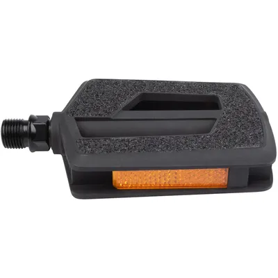 Immagine prodotto di Pedali UD Pedale antiscivolo Steady Flat in plastica 9/16 con catarifrangenti, nero