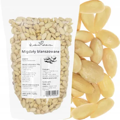 Produktbild von Blanchierte Mandeln 500 g Nüsse Backen Snack Proteinreich Küche Dessert
