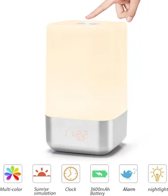 Obrázek produktu pro Světelný budík WakeUp Sunrise Simulation Bedside Lamp s 5 přírodními zvuky
