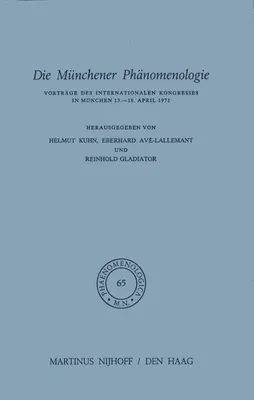 Obrázek produktu pro Die Münchener Phänomenologie
