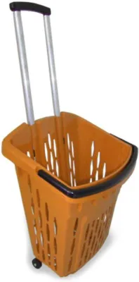 Productafbeelding van Winkeltrolley Shopper met Wielen - 40 Liter Boodschappenmand