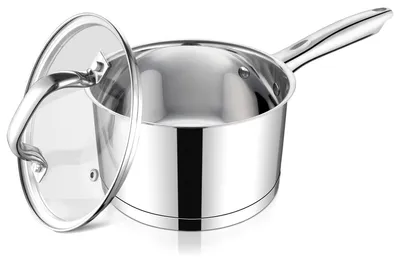 Obrázek produktu pro Nerezový hrnec s poklicí, průměr 16 cm – vhodný pro indukční vařiče