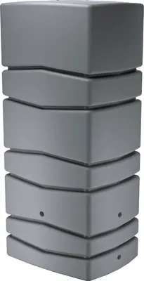 Produktbild von Regentonne eckig NEPTUN 650 Liter grau inkl. Hahn