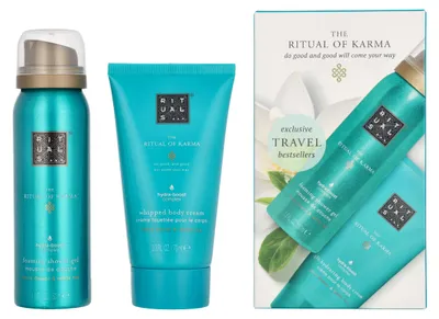 Immagine prodotto di Set mini per la cura del corpo The Ritual of Karma – Bagnoschiuma e crema corpo