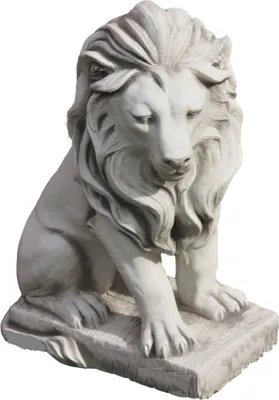 Produktbild von Schöner Löwe mit aus Steinguss für den Garten die Terrasse oder den Vorgarten Frostfest Witterungsbeständig und Neu 60 cm H, ST-103154