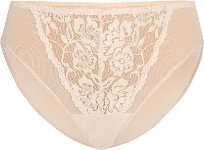 Produktbild von Teyli Mesh Slip mit floraler Spitze Glamour Female 312 beige S