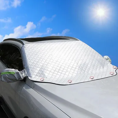 Immagine prodotto di Parasole per auto, parabrezza, 147x116 cm, con magneti, protezione UV, protezione dal calore
