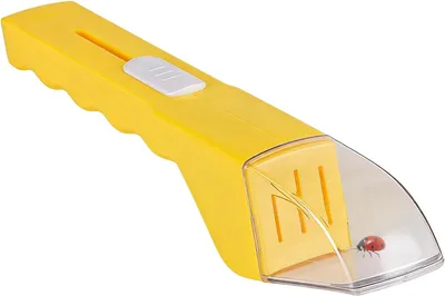 Produktbild von Spinnenfänger - Insektenfänger - 27 cm - Insektenfanggerät mit langem Griff - Käferfänger - Für Spinnen, Käfer und kriechende Insekten - Gelb
