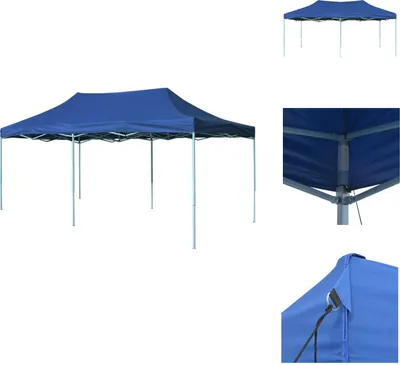 Produktbild von vidaXL Faltzelt Pop-Up 3x6 m Blau - Pavillons & Partyzelte