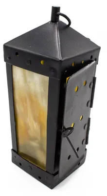 Produktbild von Quadratische Hornplatten Laterne, Hornlampe oder Hornlaterne