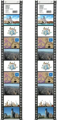Productafbeelding van Fotohouder, set van 2, geschikt voor 10 foto's van 13x18 cm, met filmstrip-design, voor aan de muur
