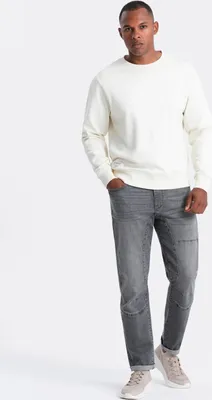 Produktbild von Ombre Clothing Denim-Hosen für Männer Saidykhan grau L