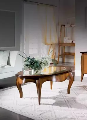 Immagine prodotto di Tavolino da caffè di design tavoli in legno tavolo per il soggiorno 125x70 nuovo