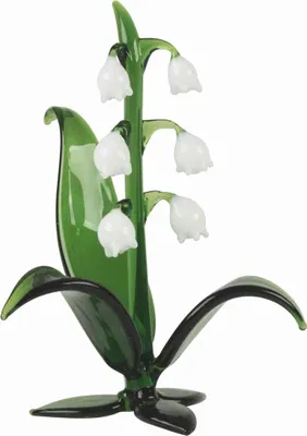 Produktbild von Glasblume »Maiglöckchen«.