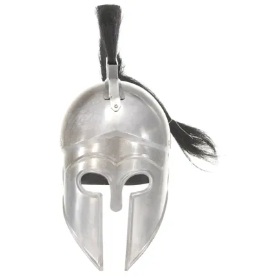 Immagine prodotto di vidaXL Elmo da guerriero greco Replica antica per LARP Argento Acciaio