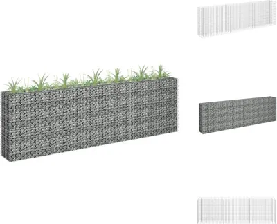 Obrázek produktu pro vidaXL Gabionový záhon Pozinkovaná ocel 270 x 30 x 90 cm - Květináče a květináče