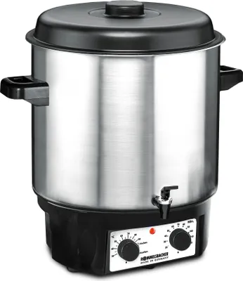 Produktbild von Einkochvollautomat KA 2004/E, Edelstahl, 27 Liter, stufenlose Temperaturregelung, Ablaufhahn, 120 Minuten Zeitschaltuhr, 1800 Watt