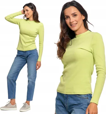 Produktbild von Moraj - Damenbekleidung Größe XXL - Bluse Grün - Langarmshirt fur Damen - Baumwollshirt Steh Kragen