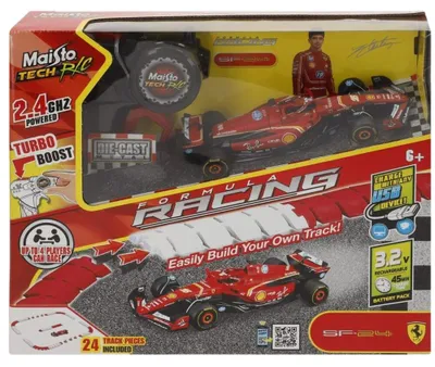 Obrázok produktu pre Maisto Ferrari SF-24, diaľkovo ovládané modelové auto Formuly 1, mierka 1:41, s kovovým karosériou, frekvencia 2,4 GHz