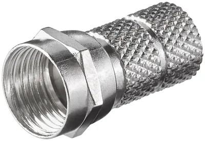 Immagine prodotto di goobay Aufdreh F Stecker 6,5 mm Zink (Bulk)