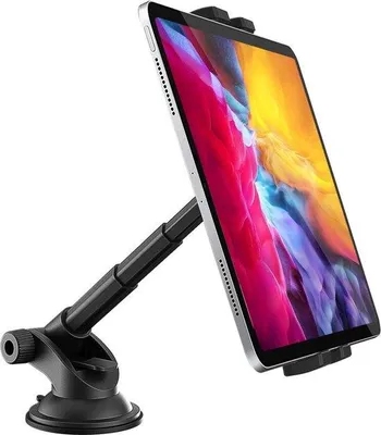 Image de Support pour tablette avec ventouse et bras télescopique pour appareils de 4 à 11 pouces