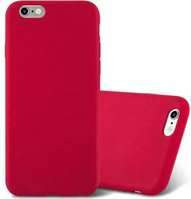 Produktbild von Cadorabo Schutzhülle für Apple iPhone 6 / 6S Hülle in Rot Handyhülle TPU Etui Cover Case