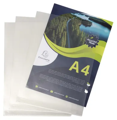 Produktbild von Exacompta 58320E Sichthülle - A4, PP, 0,12 mm, genarbt, transparent, 100 Stück
