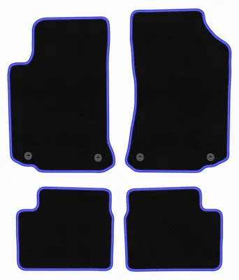 Immagine prodotto di Tappetini in moquette per Rover 75 1998-2005 (station wagon/berlina) – set 4 pezzi, nero/blu, su misura – Wielganizator CARLUX