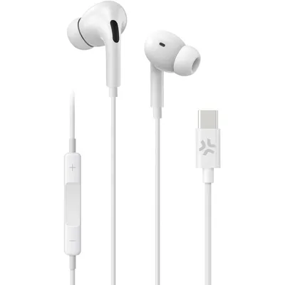 Produktbild von Celly UP1200TYPECWH Kopfhörer & Headset Kabelgebunden im Ohr Anrufe/Musik USB Typ-C Weiß