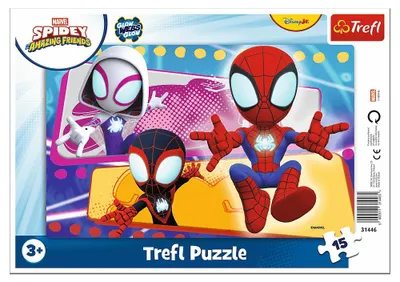 Obrázok produktu pre Puzzle 15 s rámikom, motív: "Pajáčik", značka TREFL