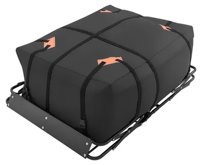 Imagen del producto de Cesta portaequipajes para techo, 1295 x 102 x 914 mm, cesta de carga resistente para techo con diseño plegable, capacidad de 90,72 kg, portaequipajes para techo fácil de instalar, apto para todo tipo de clima, universal para SUV y camionetas