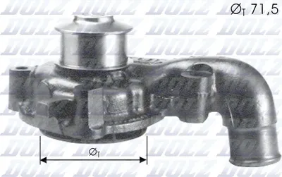 Produktbild von DOLZ Kühlmittelpumpe Wasserpumpe für FORD Fiesta Mk4 Schrägheck (JAS, JBS) F165