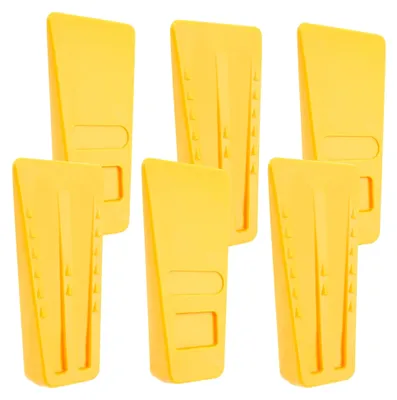 Produktbild von 6 Stück Fällkeile für Kettensägen, 6 Zoll Kunststoff Fällkeil Set, zum kontrollierten Fällen von Bäumen, wiederverwendbare Fällkeile