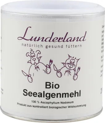 Produktbild von Lunderland Bio Seealgenmehl 200g Einzelfuttermittel für Hunde und Katzen