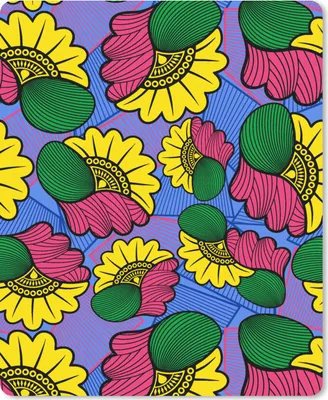 Produktbild von MuchoWow® Mauspad Mousepad Blumen - Muster - Afrika 19x23 cm - Mousepads - Maus Mat - Pad - Mausunterlage - Mauspads - Spielen
